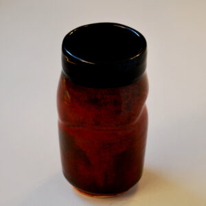 Rust and Black Vase