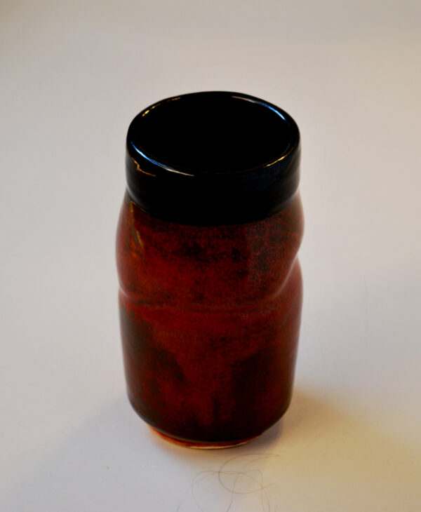 Rust and Black Vase