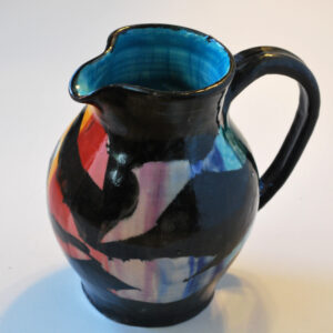 Multicolor Painted Pitcher