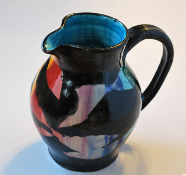 Multicolor Painted Pitcher