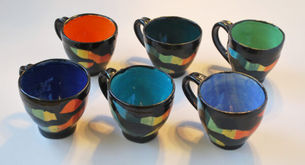 Playful Painted Mugs