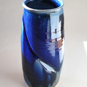 Blue Wood Fired Vase