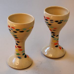 Carved and Painted Goblets