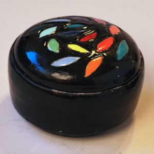 Carved and Painted Jewelry Box