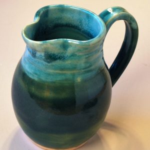 Light and Dark Green Small Pitcher