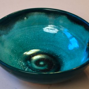 Turquoise and Teal Raman Bowl