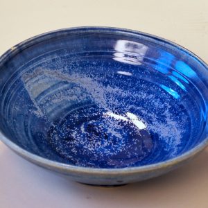 Medium Sized Blue Speckled Bowl