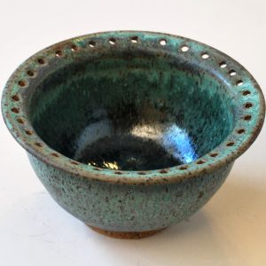Earring Bowl: Light and Dark Green