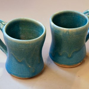 Pair of Turquoise Mugs