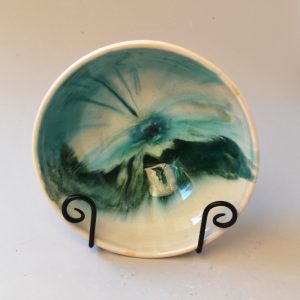 Painted Bowl with Greens