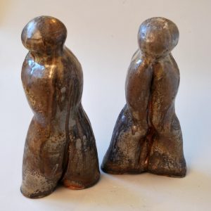 Wood Fired Gestural Bottles: Standing Together