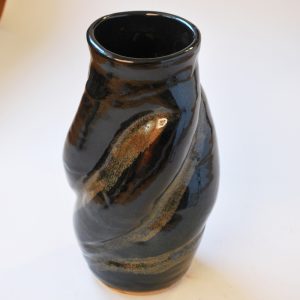 Tall Altered Black Vase