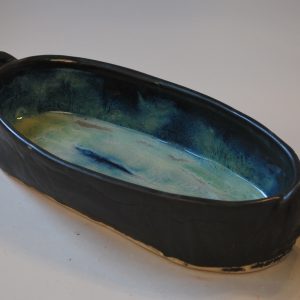 Black and Green Baking Dish